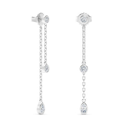 De Beers Forevermark Tribute&trade; Diamond Drop Earrings 18K