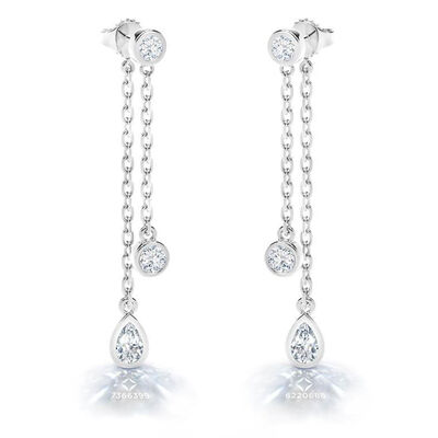 De Beers Forevermark Tribute&trade; Diamond Drop Earrings 18K