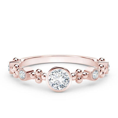 De Beers Forevermark Tribute&trade; Rose Gold Diamond Ring 18K