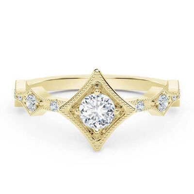 De Beers Forevermark Tribute&trade; Modern Diamond Ring 18K