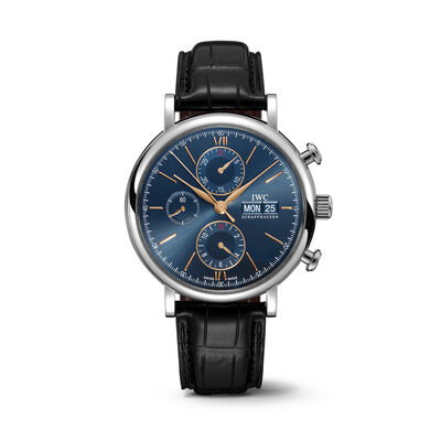 IWC Portofino Chronograph Blue Dial Watch, 42mm
