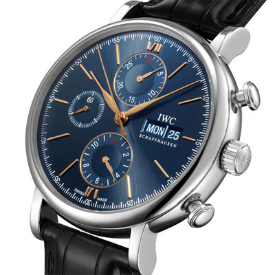 IWC Portofino Chronograph Blue Dial Watch, 42mm