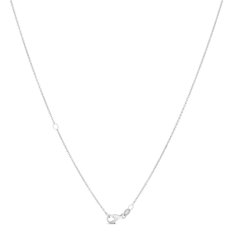 Diamond Cross Pendant, 14k White Gold image number 2