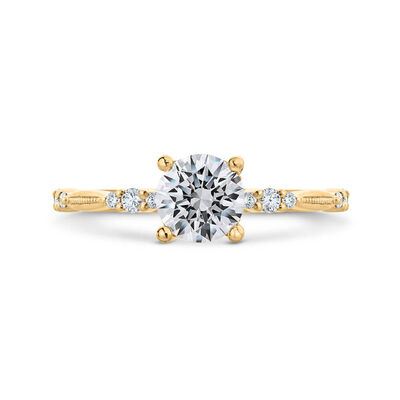 Bella Ponte Diamond Engagement Ring Setting Hidden Halo