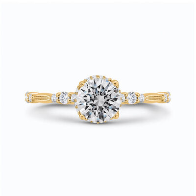 Bella Ponte Diamond Engagement Ring Setting, Yellow Gold, 14k