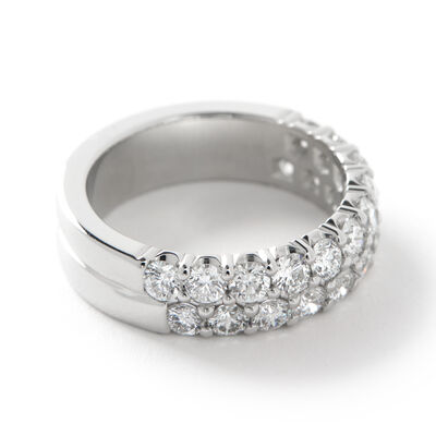 Diamond Anniversary Band, Platinum Size 6.5