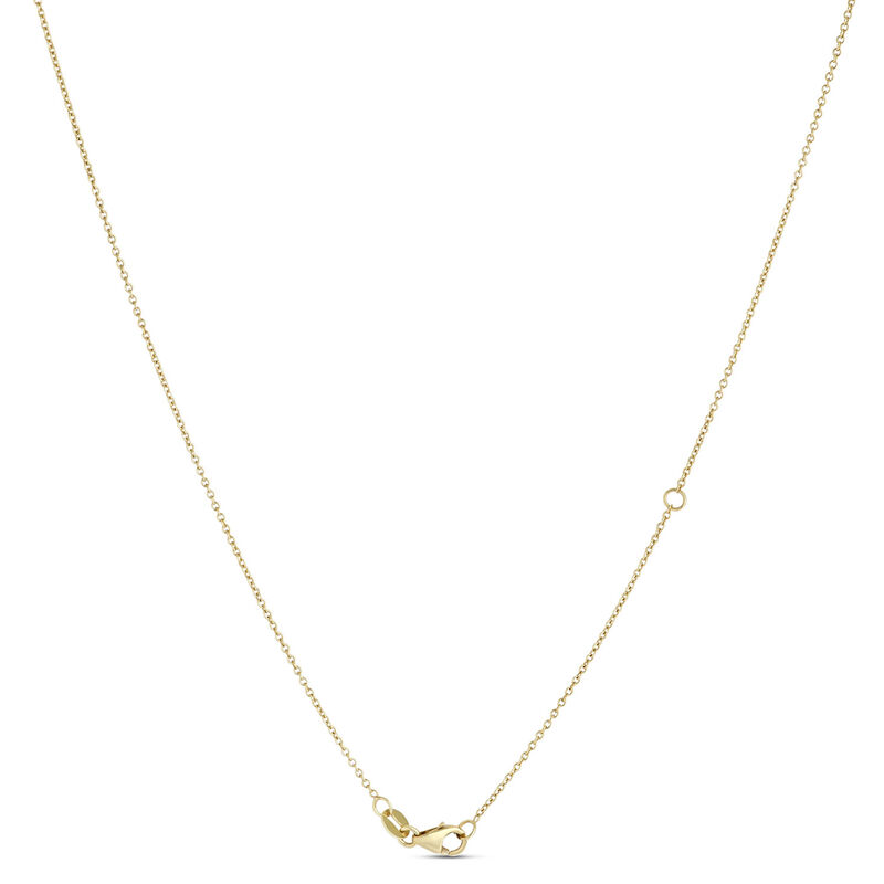 Diamond Cross Pendant, 14K Yellow Gold image number 3