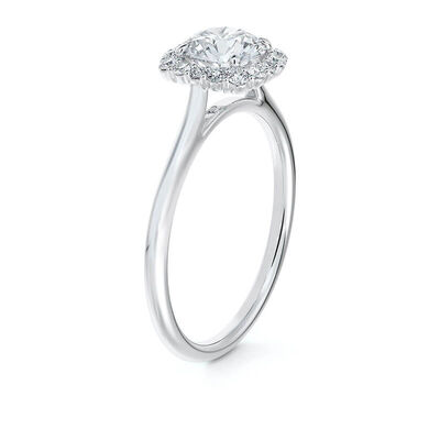 De Beers Forevermark Round Diamond Cushion Square Halo Ring 18K