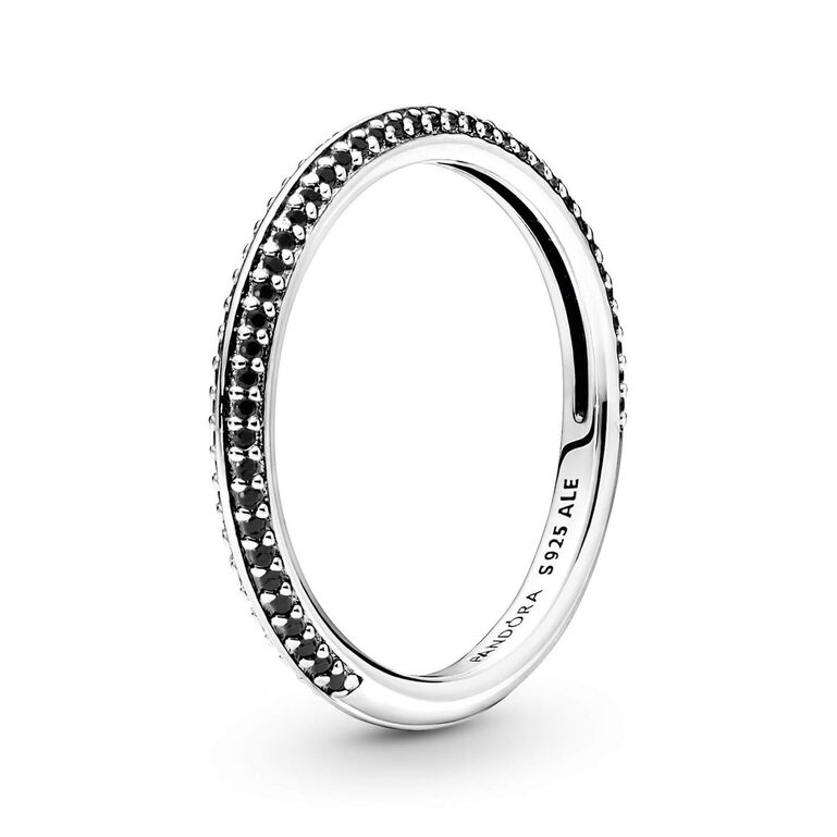 Pandora ME Black Pav&eacute; Crystal Ring | Ben Bridge Jeweler