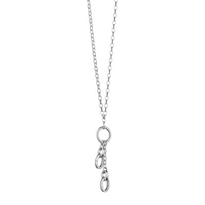 Monica Rich Kosann 22" "Design Your Own" Short Charm Chain Necklace and 2 Charm Stations with 2 enhancer stations to add charms, Sterling Silver