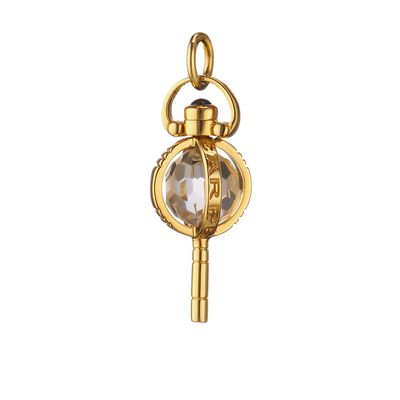 Monica Rich Kosann Mini "Carpe Diem" Key, 18K Yellow Gold