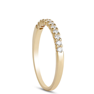 Round Diamond Bridal Band, 14K Yellow Gold