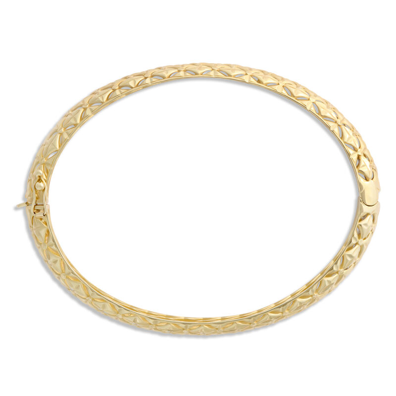 Toscano Lattice Bangle, 14K Yellow Gold image number 1