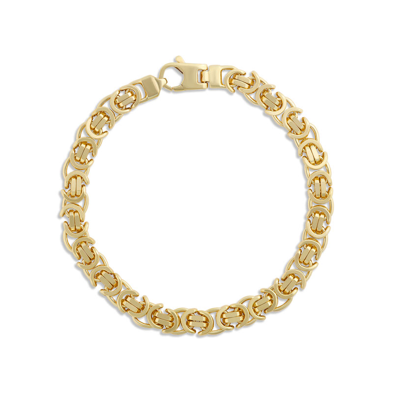 Toscano 8-Inch Byzantine Bracelet, 14K Yellow Gold image number 0