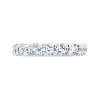 Bella Ponte French Pave Diamond and Platinum Bridal Ring, 2 ctw