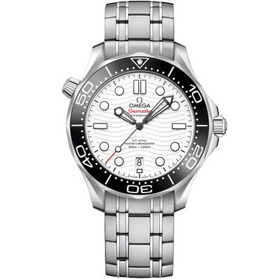 OMEGA Seamaster Diver 300M White Dial Watch, 42mm