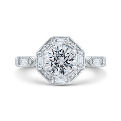 Bella Ponte Engagement Ring Setting, 14K White Gold
