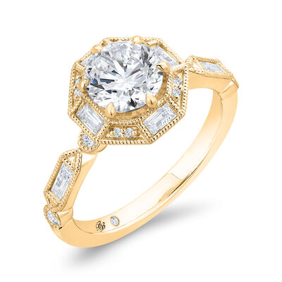 Bella Ponte Engagement Ring Setting 14k Cubic Zirconia