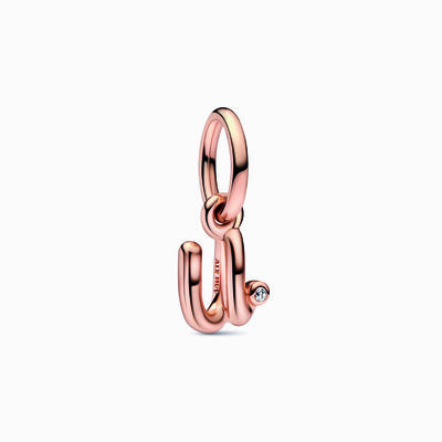 Pandora Letter U Script Alphabet Dangle Charm