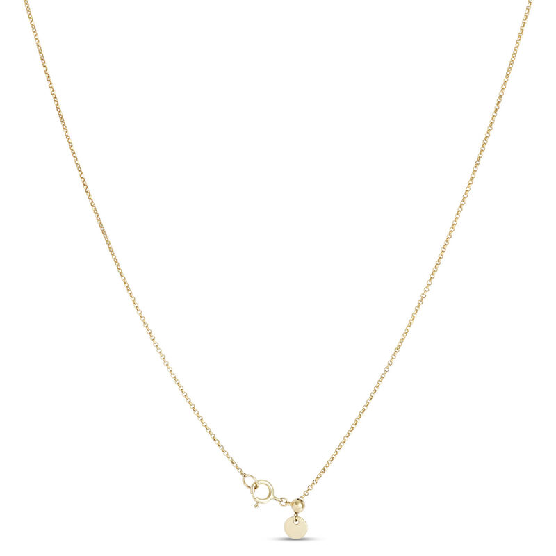 Rainbow Sapphire Floral Necklace, 14k Yellow Gold image number 3