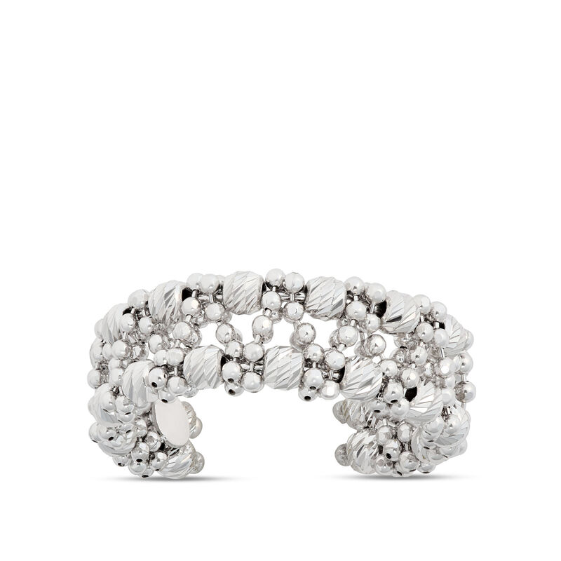 Toscano Two-Row Beaded Ring, 14K White Gold image number 0