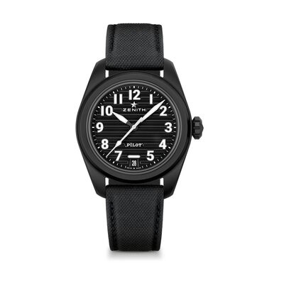 Zenith Pilot Automatic Black Dial Watch, 40mm