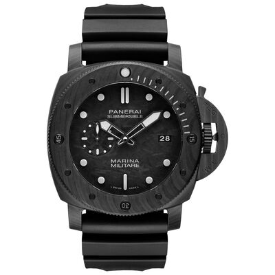 Panerai Submersible Marina Militare Carbotech&trade; Black Dial Watch, 47mm