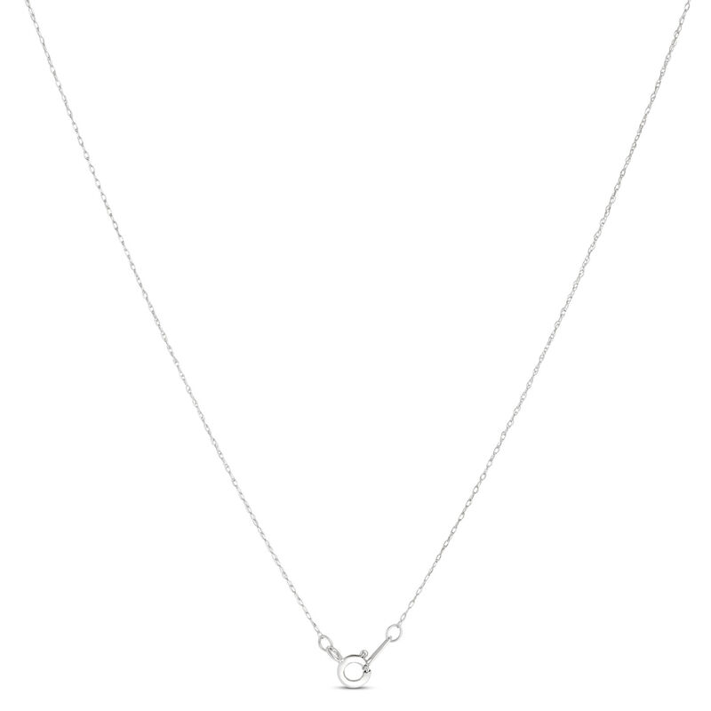 Bezel Set Pear Shaped Rhodolite Pendant, 14K White and Yellow Gold image number 3