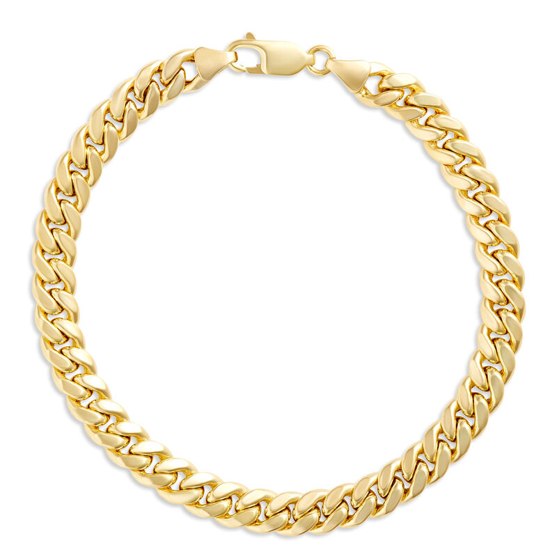 Toscano 8.5-Inch Cuban Link Bracelet, 14K Yellow Gold image number 0