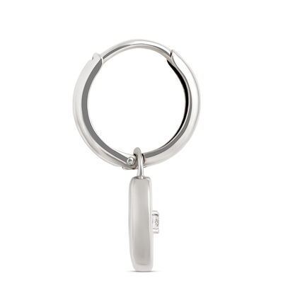 Ikuma Canadian Diamond Heart Drop Earrings, Sterling Silver