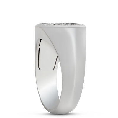 Diamond Cluster Ring, 14K White Gold