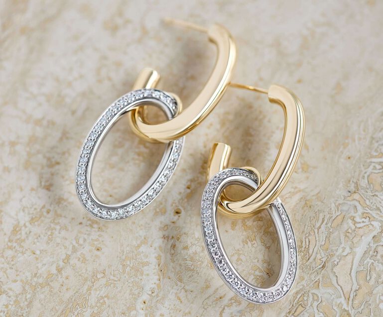 Toscano earrings with diamonds