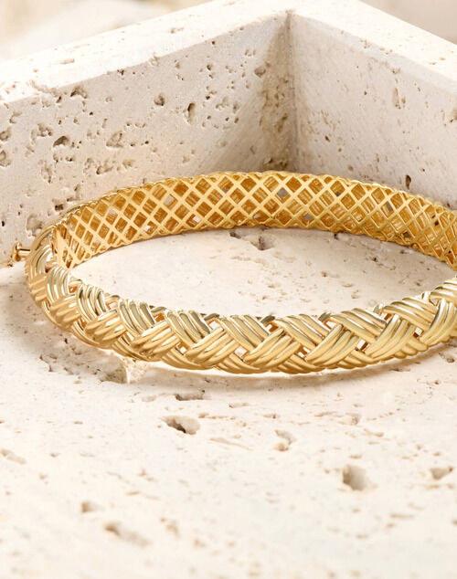 Toscano gold woven bangle