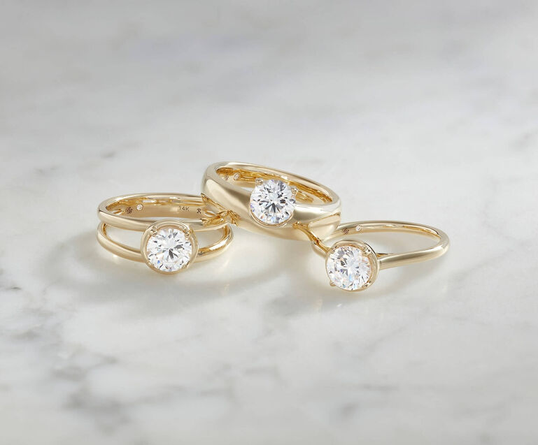 Three engagement rings