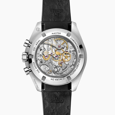 OMEGA Speed Master Moon Professional White Dial Rubber Strap Watch, 42mm