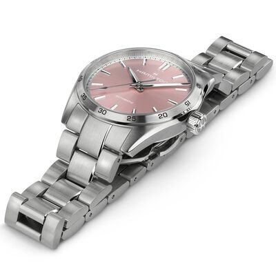 Hamilton Jazzmaster Performer Auto Watch Pink Dial, 34mm