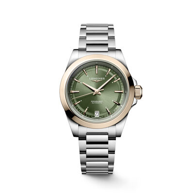 Longines Conquest Green Dial Watch, 34mm