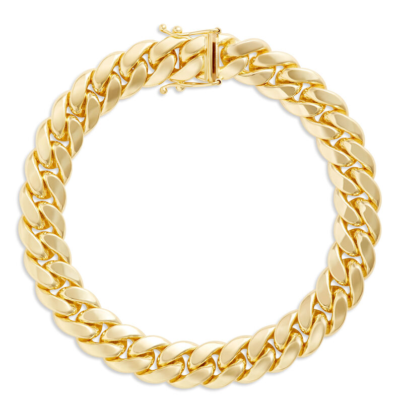 Toscano 9-Inch Cuban Link Bracelet, 14K Yellow Gold image number 0