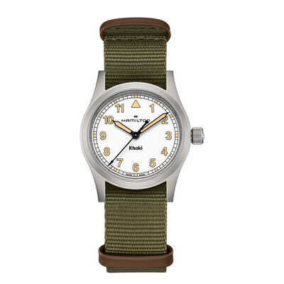 Hamilton Khaki Field Quartz Watch White Dial, 33mm