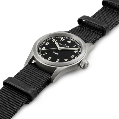 Hamilton Khaki Field Quartz Watch Black Dial, 33mm