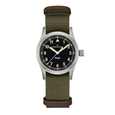 Hamilton Khaki Field Quartz Black Dial Watch, 33mm