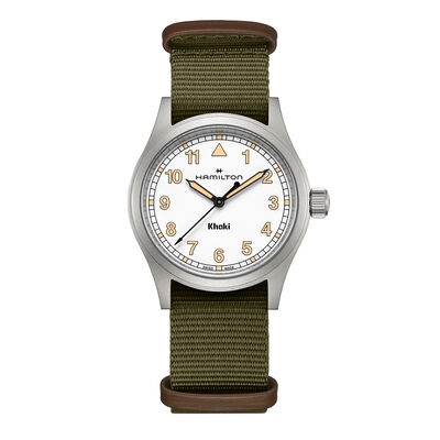 Hamilton Khaki Field Quartz Watch White Dial, 38mm