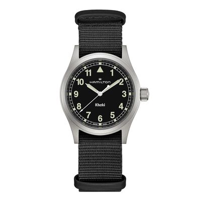 Hamilton Khaki Field Quartz Watch Black Dial, 38mm