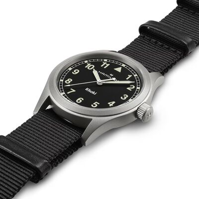 Hamilton Khaki Field Quartz Watch Black Dial, 38mm