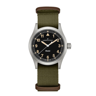 Hamilton Khaki Field Quartz Watch Black Dial, 38mm