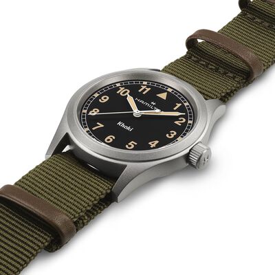 Hamilton Khaki Field Quartz Watch Black Dial, 38mm