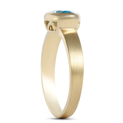 Blue Topaz Ring, 14K Yellow Gold