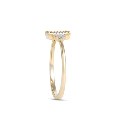 Emerald Cut Aquamarine Ring, 14K Yellow Gold