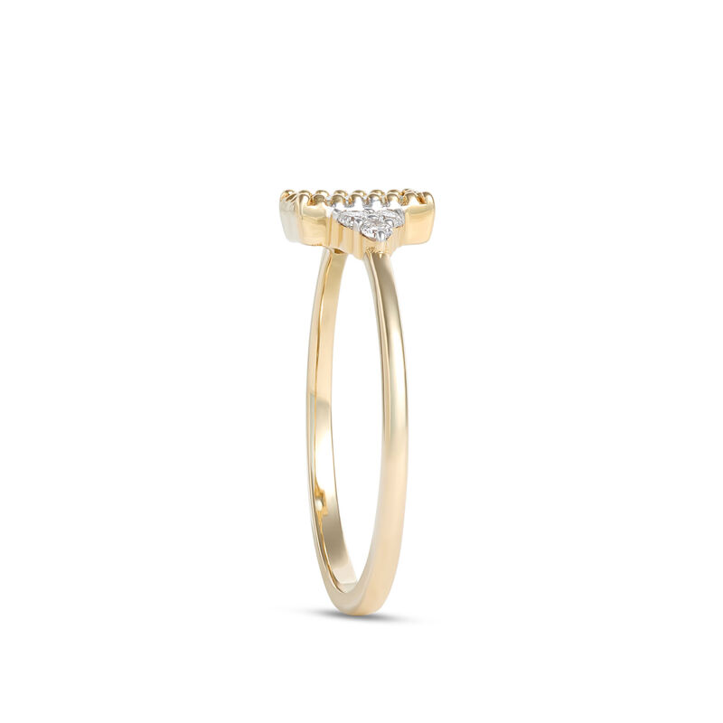 Emerald Cut Aquamarine Ring, 14K Yellow Gold image number 1