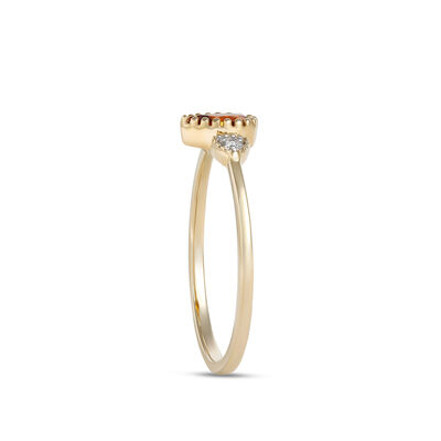 Pear Shaped Citrine Ring, 14K Yellow Gold